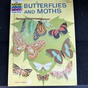 The How and Why Wonder Book of the BUTTERFLIES AND MOTHS, Paperback,